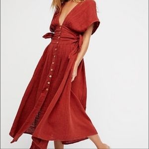 Free People Jacinta Midi Dress